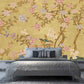 Japanese painting Chinoiserie wallpaper Botanical removable Japanese wall art Flowers wall mural prints Peel & stick