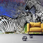 Zebra wallpaper Peel and stick adhesive temporary wall mural 3d wallpaper painting on canvas wall decoration Bedroom Living Room