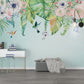 Boho wallpaper Flower wallpaper Floral Peel and Stick wall mural Self Adhesive Removable wallpaper Living Room Bedroom wall decoration
