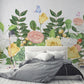 Flower wallpaper Floral Peel and Stick wall mural Self Adhesive Removable wallpaper Living Room Bedroom wall decoration