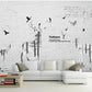 Light gray wallpaper, loft art wallpaper peel and stick wall mural, modern removable wall decor, vinyl wallpaper wall covering