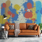 Bright wallpaper, abstract peel and stick wallpaper, art deco wall mural photography, wall decoration covering