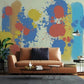Bright wallpaper, abstract peel and stick wallpaper, art deco wall mural photography, wall decoration covering