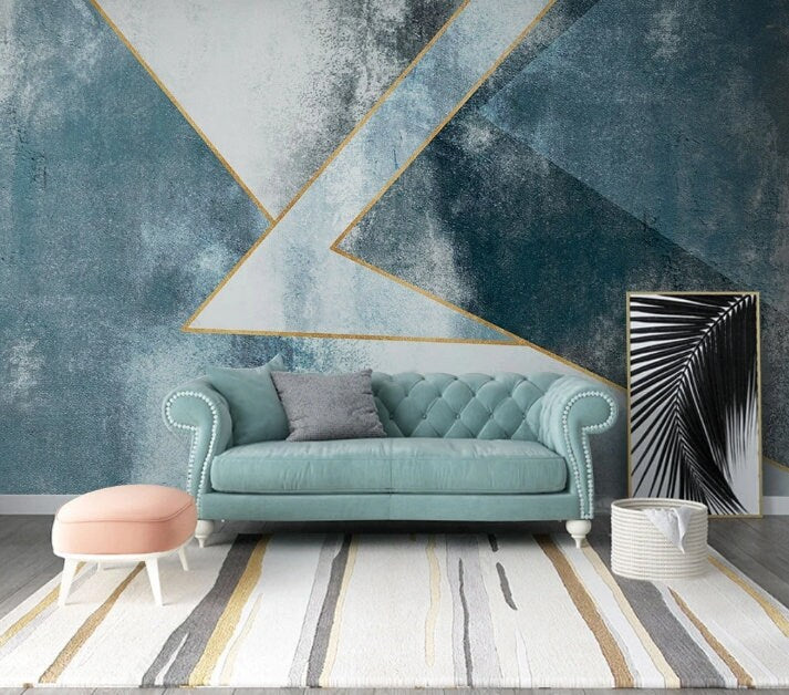 Geometric wallpaper 3d wall mural Abstract wallpaper Peel and stick wallpaper Photo wallpaper kitchen wallpaper removable wallpaper