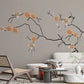 Magnolia floral peel and stick wallpaper, peel and stick wallpaper botanical, flowers wall mural, magnolia branches