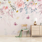 Floral wallpaper flower wall mural, rose wallpaper butterfly wallpaper peel and stick vinyl wall decals daisy wallpaper botanical wallpaper