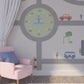Nursery peel and stick wall mural with motorway, self adhesive baby boy wallpaper, accentual kids photo mural, temporary mural with cars