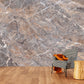 Extra large marble self adhesive wallpaper, grey peel and stick wall mural, accentual abstract wallcovering, modern living room wallpaper