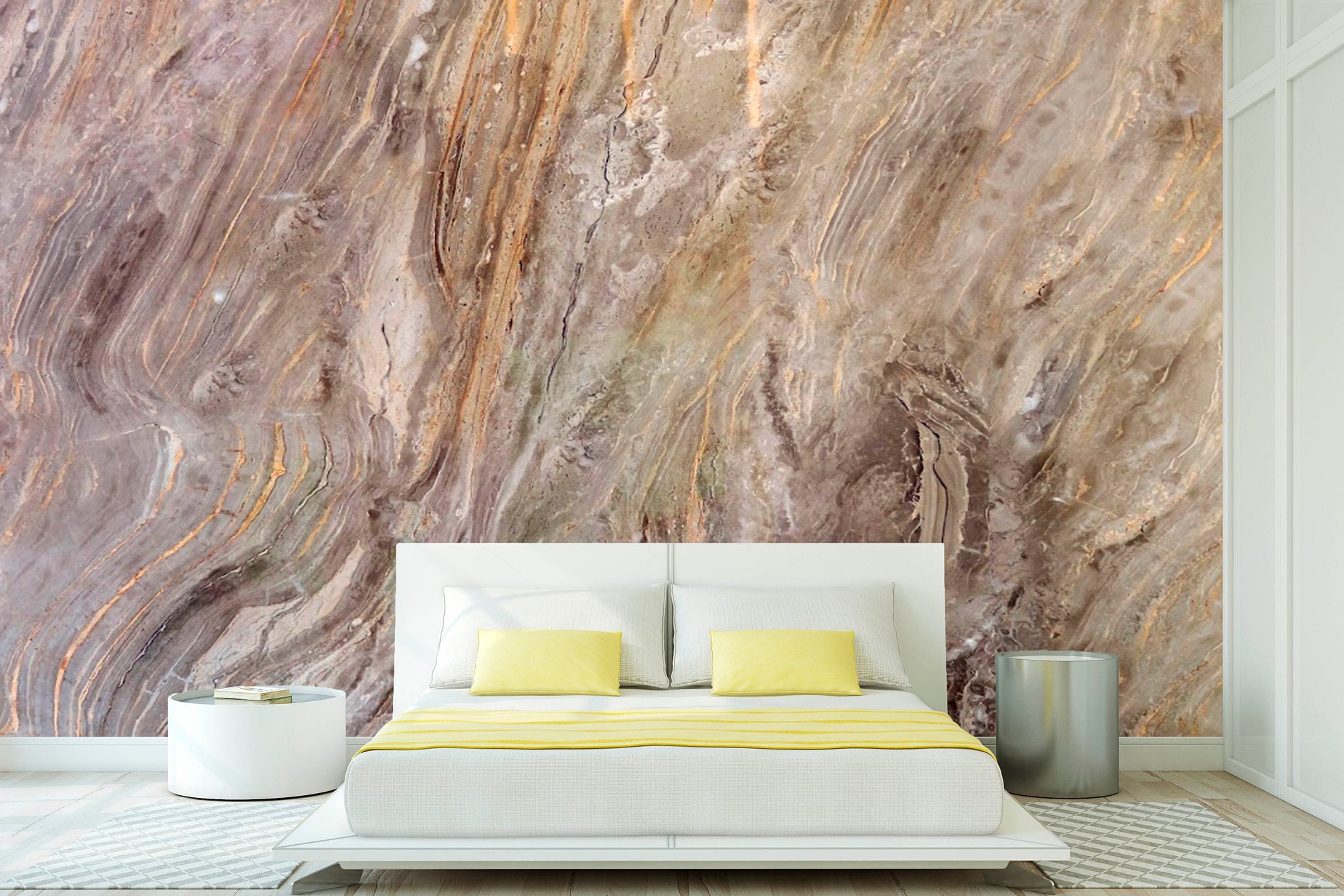 Marble peel and stick wall mural, extra large self adhesive wallpaper, abstract vinyl living room wallpaper, accentual canvas wallcovering